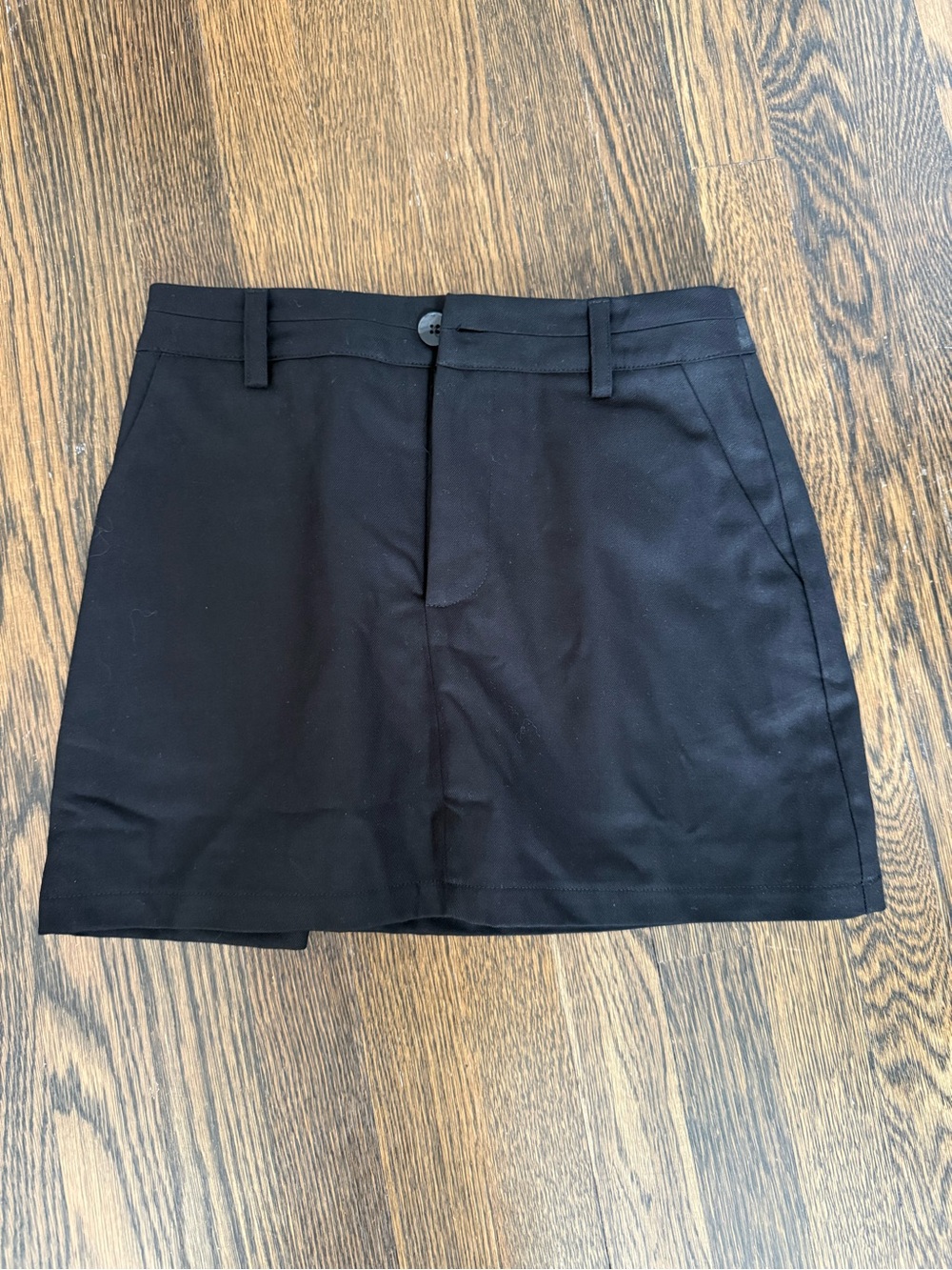 DISSH Black Mini Skort with Belt Loop